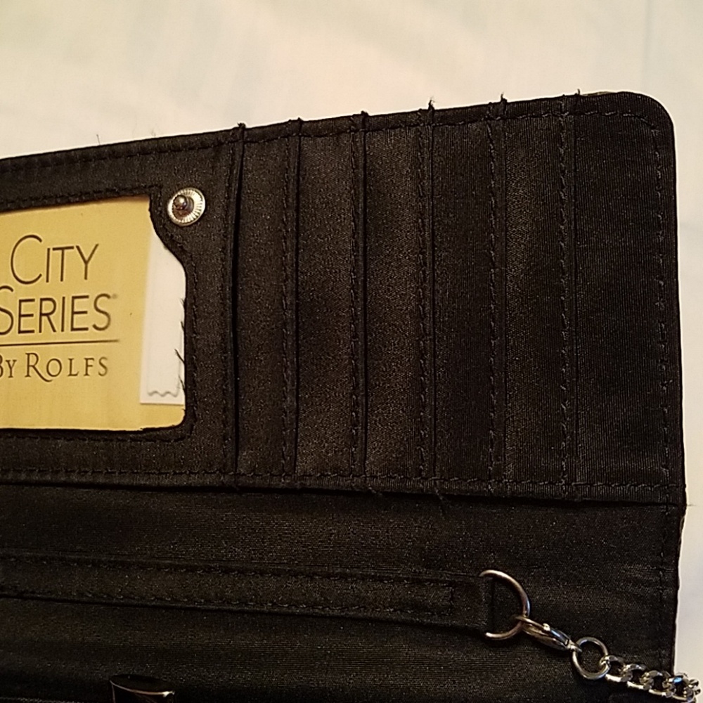 Ladies Clutch / Wallet Gray Snake Pattern - image 6